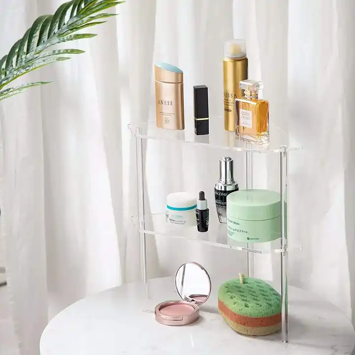 Buy Acrylic Lucite Clear Bathroom Corner Shelf from Shenzhen