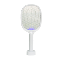 Raquette Électrique Anti-Moustiques à Lumière Bleue, Certification CE, avec Batterie Rechargeable, Vente en Gros