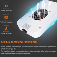 Lampe de culture LED 100W, spectre complet, étanche IP65, à intensité variable, pour la floraison, les plantes d'intérieur, l'hydroponie, la serre, l'éclairage de croissance, en aluminium