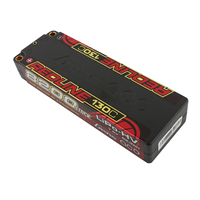 Peringkat C tinggi HV LiPo 8200mah 130c 2-cell 7.6v paket baterai pendek untuk mobil balap rc