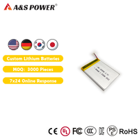 Baterai Lithium Polymer OEM Grosir 253550 3.7v 360mAh untuk Peralatan Perlindungan Lingkungan