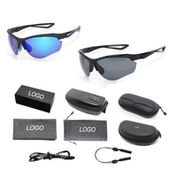 Lunettes de sport personnalisées avec logo, monture légère, lunettes de soleil de haute qualité en TR90, verres confortables en TAC PC polarisés UV400 pour hommes