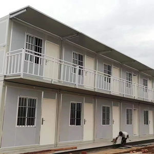 Maison modulaire à deux étages, construction préfabriquée, dortoir pour travailleurs en conteneurs, logement temporaire pliable, camp - Product Image 1