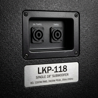 Subwoofer professionnel simple de 18 pouces, 600W AES, 2400W de crête, bobine vocale de 100 mm, caisson de basses en contreplaqué de bouleau de 18 mm pour KTV, bar, club, vente en gros