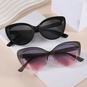 Stylish Cat Eye Frame Sunglasses UV400 PC Lens Unisex <b>Sun</b> Protection Type 3 <b>Shades</b> - Product Image 2