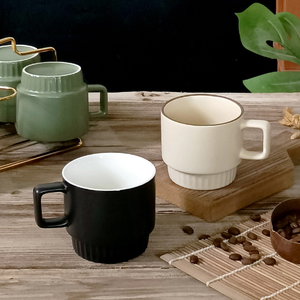 Customizable Personalized Cartoon Food Safe Ceramic Coffee Mug <b>Set</b> Stackable Dishwasher <b>Microwave</b> Safe OEM Business Gifts Tea - Product Image 5