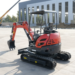 משלוח חינם מנועי דיזל מיני מחפרים 2.5 טון ציוד עבודות עפר מחפר קטן גינון מסילות גומי מיני מחפר - Product Image 4