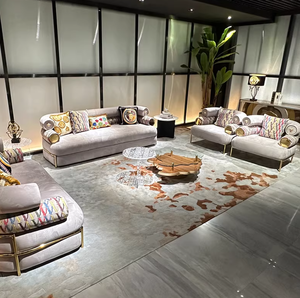 Juego de Sofás de Lujo Minimalistas Modernos Italianos, Estilo Italiano, Lujo Ligero, Sala de Estar de <span class=keywords><strong>Villa</strong></span>, Alta Gama - Product Image 3