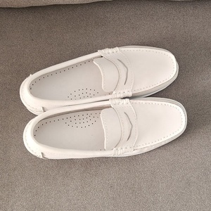 <span class=keywords><strong>Mocassins</strong></span> Homme Printemps Confortables en Cuir Blanc à Plateforme, Style Décontracté, Semelle Souple, Faciles à Enfiler, Idéaux pour la Marche - Product Image 5