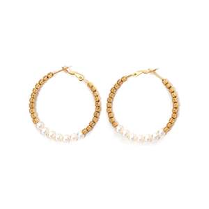 Boucles d'oreilles en perles PND202501-1770 - Product Image 1
