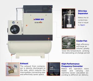 Tần Số XLPMTD7.5A-A10 Ổ Đĩa Tiếng Ồn Thấp 350l Lạnh 5.5kw 7.5hp Máy Nén Trục Vít Áp Suất 8bar - Product Image 2