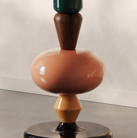 Table d'appoint minimaliste italienne en forme de branche d'aubépine, table d'angle miniature créative en fibre de verre pour salon