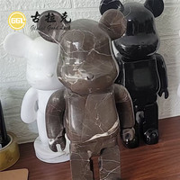 Ours brutal ornements taille marbre pierre marbre Statues ameublement personnalisé maison sur mesure taille moderne 3 ans naturel JS-01