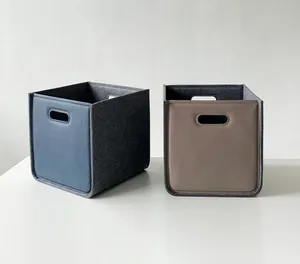 Panier de <span class=keywords><strong>rangement</strong></span> en feutre sur mesure, panier de <span class=keywords><strong>rangement</strong></span> moderne pour la maison, organisateur de <span class=keywords><strong>rangement</strong></span> portable en feutre pour l'organisation de la maison et du bureau - Product Image 4