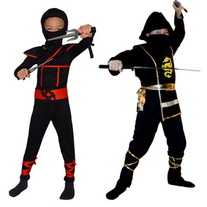 Costume de Cosplay d'Halloween Deluxe 2026 en Gros - Ensemble de Costume <span class=keywords><strong>Ninja</strong></span> Japonais Unisexe pour Enfants XJ avec Couteau, Tenue d'<span class=keywords><strong>Assassin</strong></span> - Product Image 4