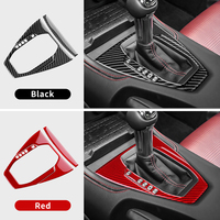 Fibre de carbone pour accessoires intérieurs Ford Mustang 2024-2025, autocollant souple pour voitures conduite à gauche et à droite, panneau de changement de vitesse automatique et manuel