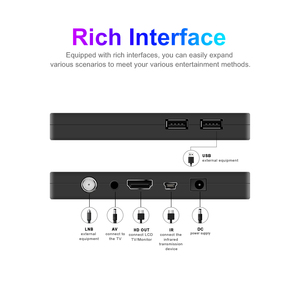 非洲高清 DVB-S2 免费频道接收器机顶盒 DVB-S2 卫星接收器电视盒，支持多语言，12 个月保修 - Product Image 4