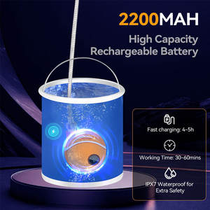 <span class=keywords><strong>Kit</strong></span> de <span class=keywords><strong>pompe</strong></span> de douche électrique Rechargeable d'intérieur extérieur de douche de <span class=keywords><strong>Camping</strong></span> portatif avec affichage de la température pour le lavage d'animaux de compagnie de voiture de randonnée - Product Image 4