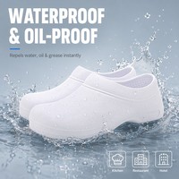 Mules de chef imperméables, résistantes à l'huile, antidérapantes, à talon ouvert, à enfiler, en EVA multicouche, semelle antidérapante, chaussures de sécurité pour restaurant et cuisine