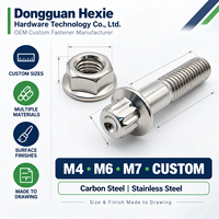 Ensemble de boulons et d'écrous hexagonaux à bride M4 M6 M7 personnalisés en acier au carbone ou en acier inoxydable pour l'assemblage OEM d'équipements mécaniques