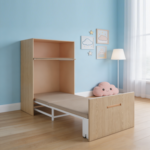 Cama <span class=keywords><strong>Litera</strong></span> Plegable de Alta Calidad para Niños Pequeños, Construcción de MDF Cómoda para la Siesta en Guarderías, Escuelas y Apartamentos - Product Image 1