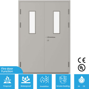 FHM-1038 Cotización Directa de Fábrica para Puertas Cortafuegos Modernas de Acero con Excelente Resistencia al Fuego para Supermercados, Hoteles, Centros Comerciales y Uso Exterior - Product Image 2