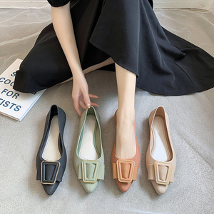 Fábrica atacado New <span class=keywords><strong>Flats</strong></span> Mulheres sola macia moda verão ao ar livre 2024 Casual caminhada senhora fechado toe sandálias geléia sapatos de trabalho - Product Image 1