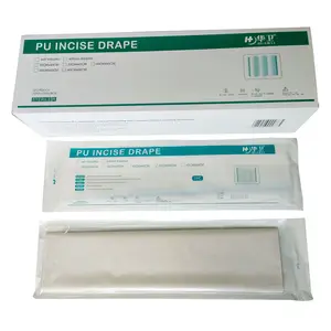 strong elastic waterproof transparent PU film with iodophor surgical incise dressing