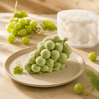 Moule à gâteau mousse et moule à crème glacée en silicone en forme de raisin, personnalisable et réutilisable, pour DIY - Outil de pâtisserie en gros