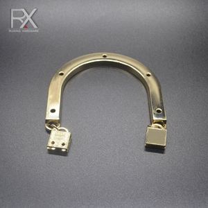 Supporto per borsa <span class=keywords><strong>a</strong></span> <span class=keywords><strong>tracolla</strong></span> con manico in lega di zinco in metallo di alta qualità diretto in fabbrica per impugnatura per valigia - Product Image 3