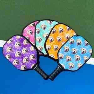 Funda Personalizada para Raqueta de Pickleball con Diseño de Perro - Coloca a tu Mascota en una Funda Personalizada, Perfecta para Amantes de las Mascotas y Dueños de Mascotas - Product Image 1