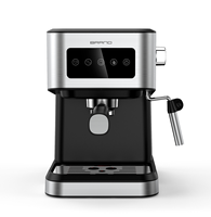 Machine à expresso Zoncenway avec mousseur à lait, machine à café 15 bars, réservoir d'eau amovible de 1,5 L/50 oz, 1050 W, semi-automatique