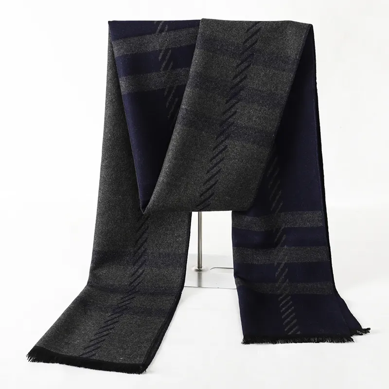 最新デザインカシミア冬エレガント暖かいプリントロング高級メンズスカーフ30*180cm