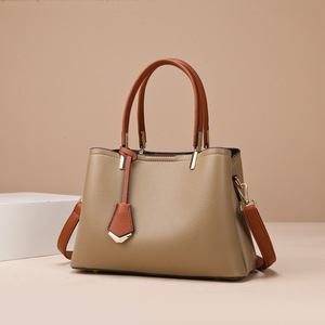 Nouveau <span class=keywords><strong>Sac</strong></span> à <span class=keywords><strong>Bandoulière</strong></span> Décontracté de Luxe en PU Grande Taille pour <span class=keywords><strong>Femme</strong></span> 2026 – Bloc de Couleurs, Fermeture Éclair, Poignée Souple - Product Image 6