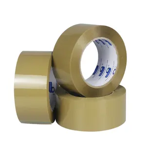 transport packaging carton sealing packing low noise customised adhesive package roll tape transparent 48mm 50mm