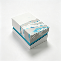 Boîte de contrôleur de jeu en papier rigide bleu de qualité supérieure avec feuille d'argent, style cyberpunk personnalisé pour l'électronique - Vente en gros