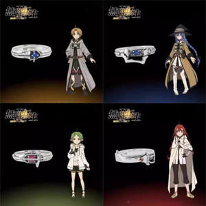 Anime Mushoku Tensei <span class=keywords><strong>Jobless</strong></span> reencarnación anillos Halloween Moda hombre mujer Cosplay accesorio regalos - Product Image 1