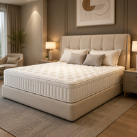 Matelas hybride à ressorts ensachés multi-tailles, matelas roulé sous vide