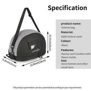 도매 내구성 좋은 승마 자전거 라이딩 휴대용 방수 헬멧 가방 케이스 - Product Image 2