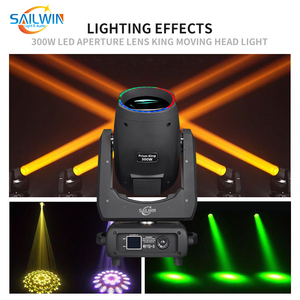 SAILWIN 300W <span class=keywords><strong>DMX</strong></span> lentille d'ouverture roi Sharpy tête mobile lumière LED pour scène DJ Club fête - Product Image 4