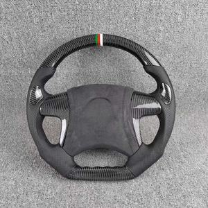 พวงมาลัยสปอร์ตคาร์บอนไฟเบอร์ออฟโรดสำหรับไฮลักซ์ SR5ฟอร์จูนเนอร์แลนด์ครุยเซอร์2009-2015หนัง/หนังกลับธงชาติอิตาลี - Product Image 2