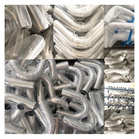 Réplique 1:1 de collier de raccordement à haute pression en acier inoxydable 304, poli miroir, en forme de U à 180 degrés, de 2,5 pouces, pour système d'échappement automobile