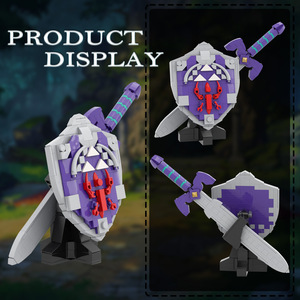 Set de Espadas de Juguete de Plástico de Diseño Propio de la <span class=keywords><strong>Serie</strong></span> Clásica Zelda: Tears of the Kingdom, con Escudo de Halia y Espada Maestra, para Todas las Edades - Product Image 4