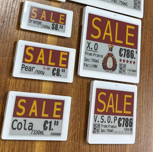Etiqueta Electrónica de Precio para Estante, Infrarroja, Nueva, para Tiendas Minoristas, ESL, Pantalla de Tinta Electrónica de 2.13 Pulgadas, Etiqueta Electrónica de Precio, Epaper, BLE, en Sistema EAS - Product Image 1