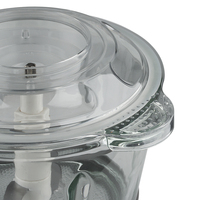 Rad 250W Food Processor Fufu mesin 2l, kapasitas empat Blade sistem Spiral kebisingan rendah mangkuk Stainless Steel operasi mudah