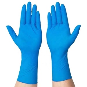 <span class=keywords><strong>Gants</strong></span> jetables en nitrile bleu Jianlong de 12 pouces, épais, <span class=keywords><strong>sans</strong></span> <span class=keywords><strong>latex</strong></span>, non stériles, pour usage domestique et examen chirurgical - Product Image 1