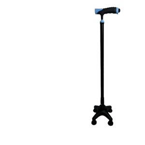 Four Legged <b>Walking</b> <b>Stick</b> Aluminum Alloy Telescopic Lightweight With Non Slip Rubber Feet For Seniors - Product Image 1