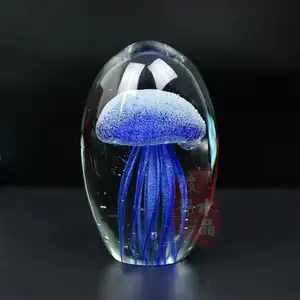 Decorazion dell'acquario del carro armato della medusa di vetro