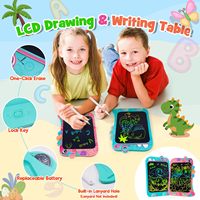 Tablette d'écriture électronique pour enfants 8.5 pouces planche à dessin dinosaure licorne tablette d'écriture LCD