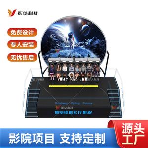 Écran sphérique 9D à vision directe, écran annulaire suspendu pour cinéma volant, équipement de cinéma rotatif immersif, fabricant - Product Image 4